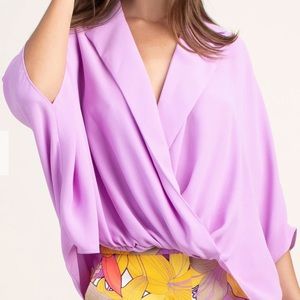 Trina Turk Twisted Drape Top